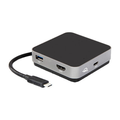 OWC USB-C Travel Dock Wired USB 3.2 Gen 1 (3.1 Gen 1) Type-C Grey