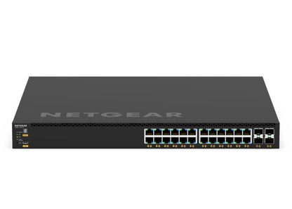 NETGEAR GSM4328 network switch, Managed, 24-port, Power over Ethernet (PoE), black