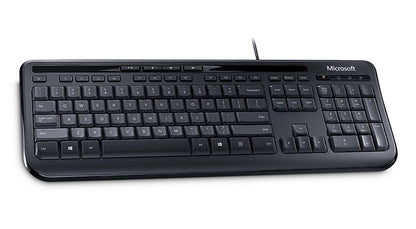 Microsoft Wired 600 keyboard Office USB QWERTY US English Black
