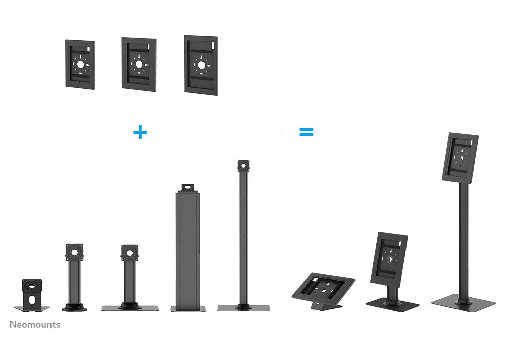 Neomounts DS15-629BL1 Tablet stand desk and wall - max 3 kg | 6,6 lbs - lockable