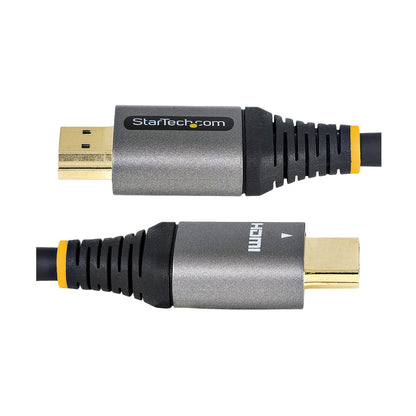 StarTech.com 12ft (4m) HDMI 2.1 Cable 8K - Certified Ultra High Speed HDMI Cable 48Gbps - 8K 60Hz/4K 120Hz HDR10+ eARC - Ultra HD 8K HDMI Cord - Monitor/TV/Display - Flexible TPE Jacket