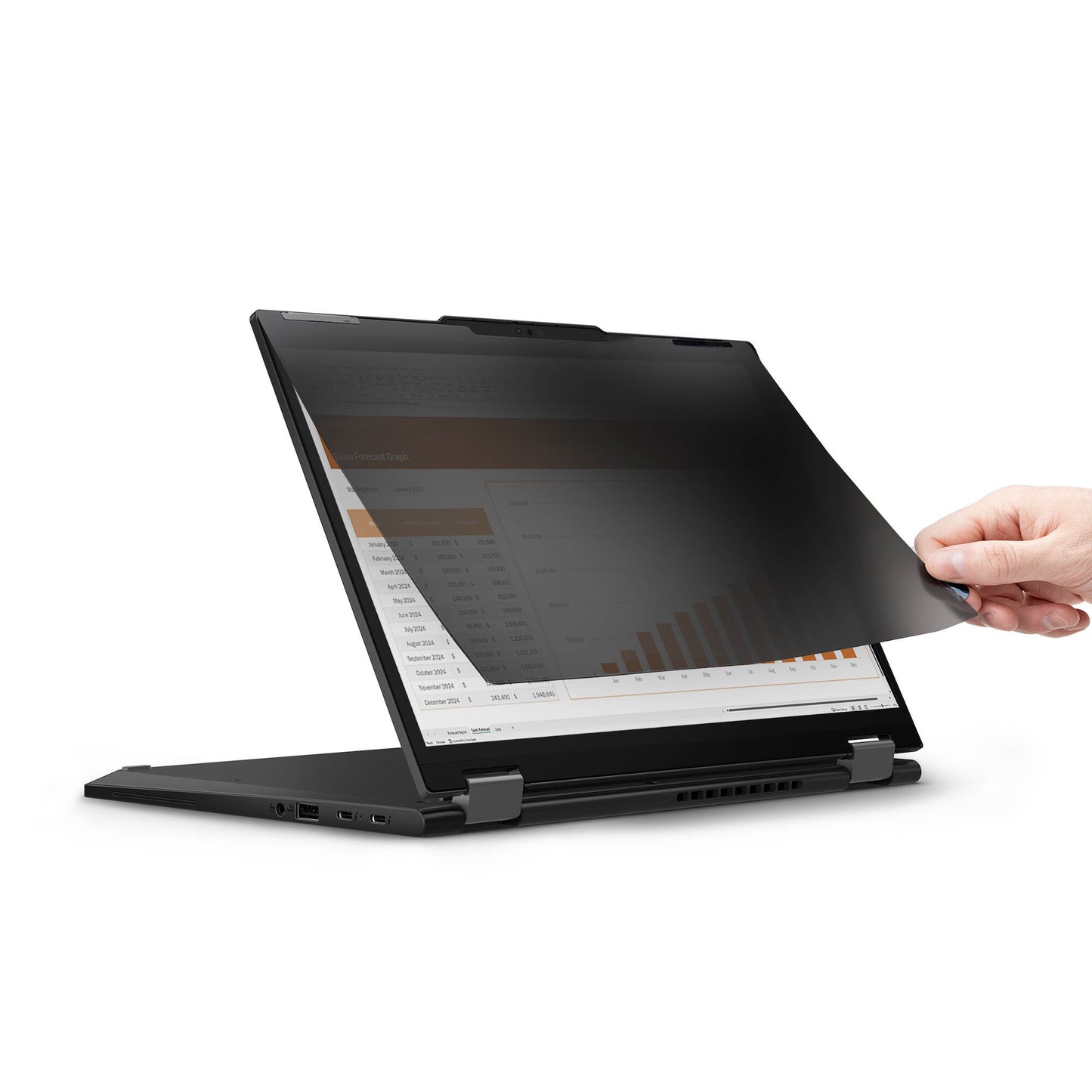 StarTech.com Lenovo X13 Yoga Gen 4 Bright Privacy Screen Filter with Touch, Flip-Over, 75% Light Transmittance, Anti-Glare Privacy Filter, +/- 30 Deg. View Angle