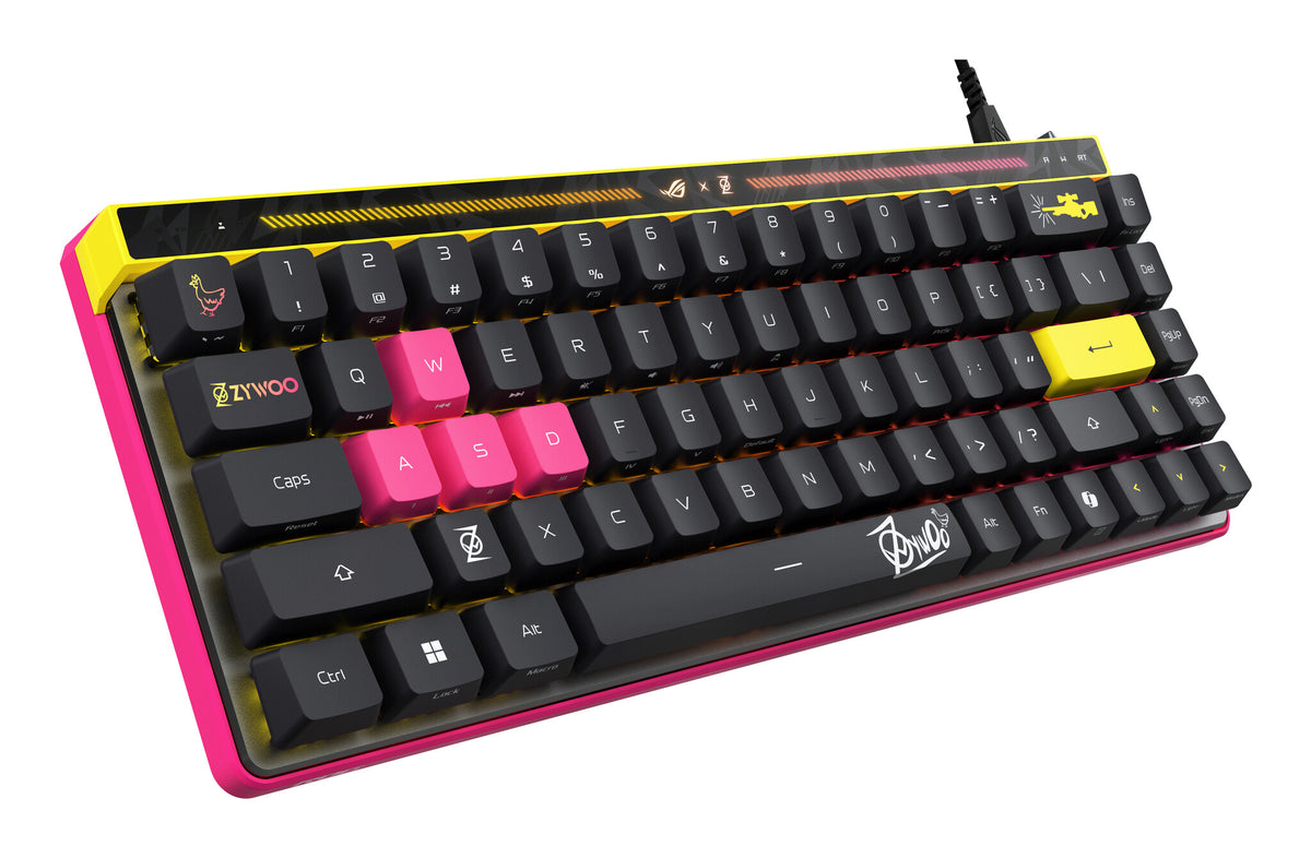 ASUS ROG Falchion Ace HFX ZywOo Edition keyboard Gaming USB QWERTY US International Black