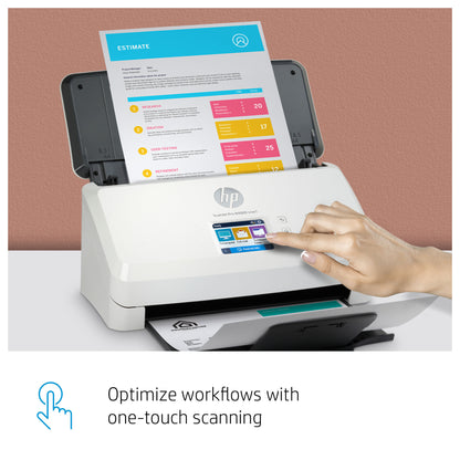 HP ScanJet Pro N4000 snw1 Sheet-fed scanner 600 x 600 DPI A4 Black, White