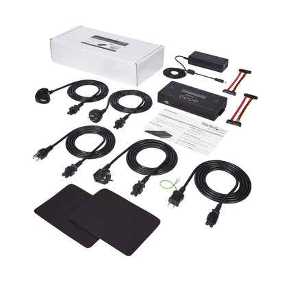 StarTech.com 1:1 Standalone Hard Drive Duplicator and Eraser, SAS and SATA HDD/SSD Cloner/Copier, Hard Drive Duplicator and Sanitizer, LCD Display, TAA Compliant