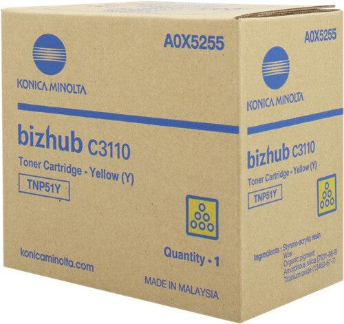 Konica Minolta TNP-51Y toner cartridge 1 pc(s) Original Yellow