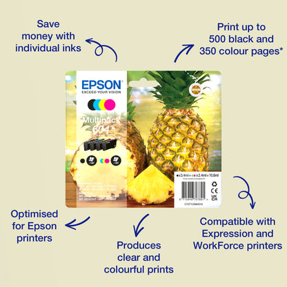 Epson Singlepack Cyan 604XL Ink