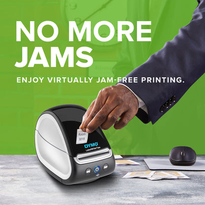 DYMO LabelWriter 550 Label Printer | Label Maker with Direct Thermal Printing | Automatic Label Recognition | Prints Address LabelsShipping LabelsBarcode Labels & More | EU 2 Pin Plug