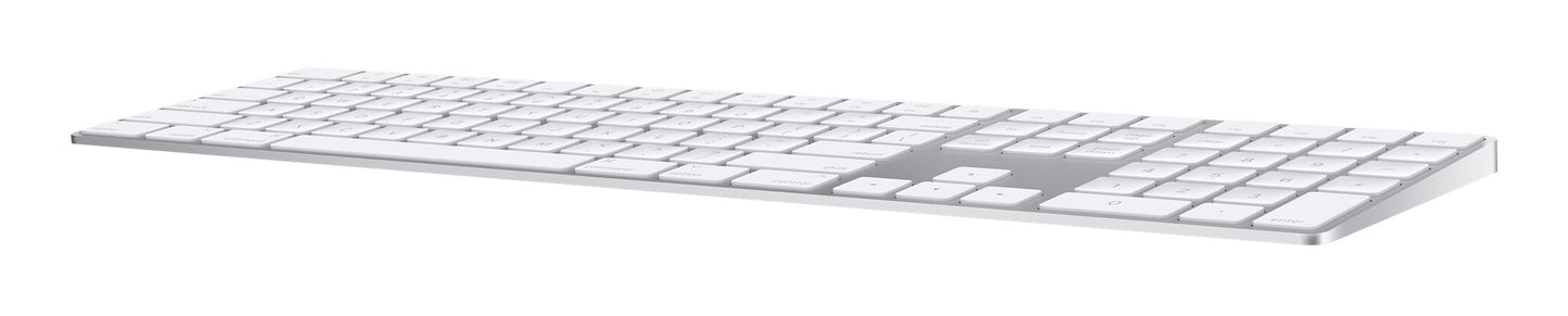 Apple Magic w/ Numeric Keypad keyboard Universal Bluetooth QWERTY Arabic Silver, White