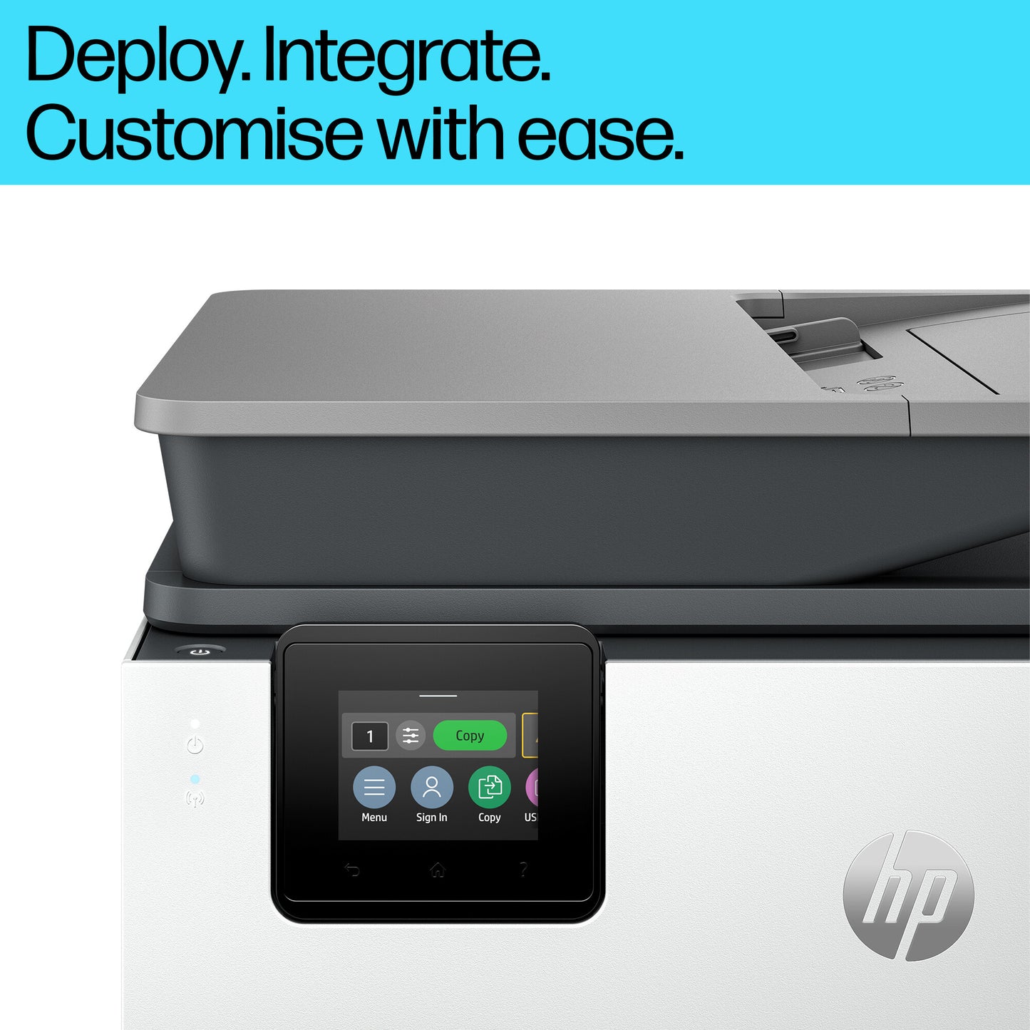 HP OfficeJet Pro 9120b Wireless All-in-One Color Printer, Two-sided printing; Copier, Scanner