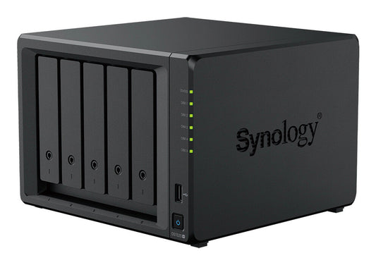 Synology DiskStation DS1525neo+ NAS Desktop AMD Ryzen V1500B 4 GB DDR4 0 TB Synology DSM Black