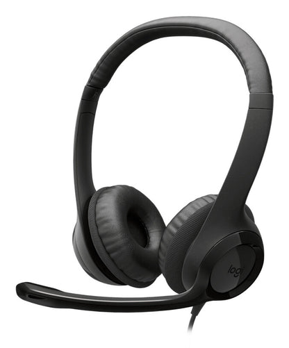 Logitech H390 Headset Wired Head-band Calls/Music USB Type-C Black