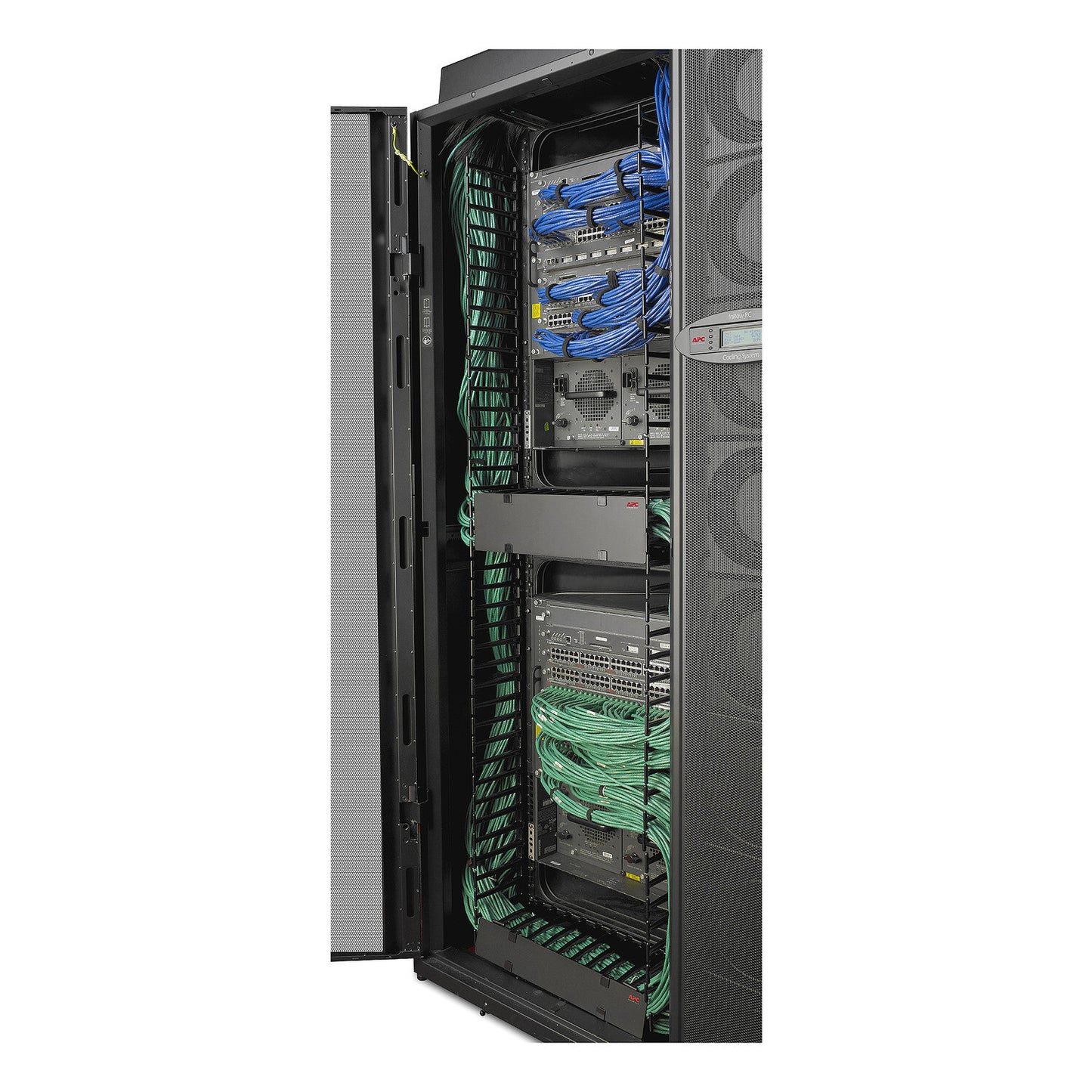 APC NetShelter Cable Management, Vertical Cable Manager, for NetShelter SX Networking Enclosure, Set of 4, 25 x 1778 x 163 mm