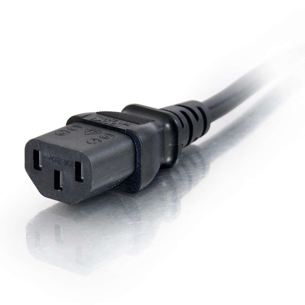 C2G 2m 18 AWG Computer Power Extension Cord (IEC320C13 to IEC320C14)