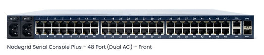 ZPE Nodegrid Serial Console Plus 48-port Cisco Rolled, Dual AC, 4-Core Intel CPU, 4GB DDR4, 32GB SSD, 2 SFP+, 2 GbE, 2 USB 3.0, 1 HDMI, 1 console