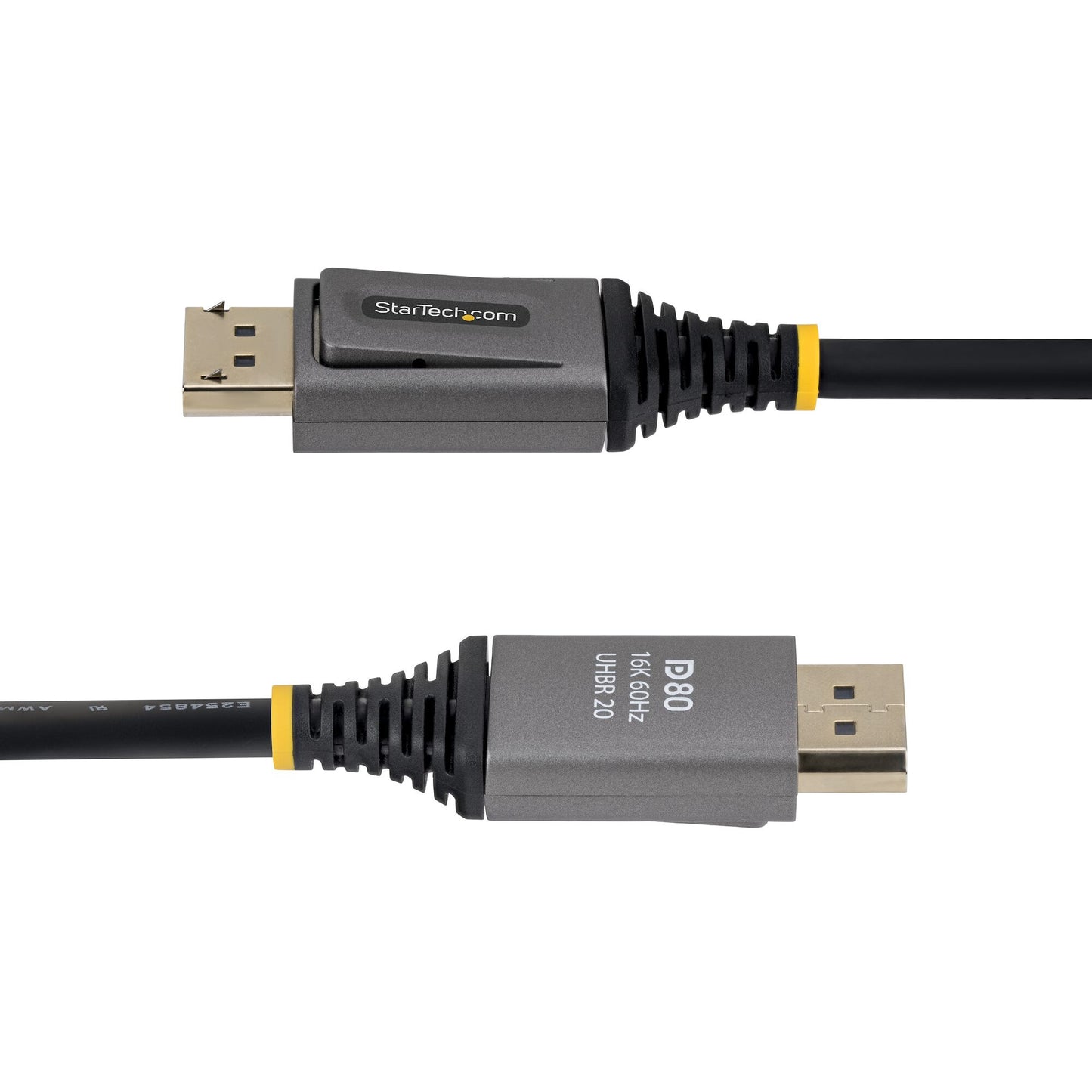 StarTech.com 50cm DisplayPort 2.1 Cable, VESA Certified DP80 DisplayPort Cable, Uncompressed 10K/8K 60Hz, 16K 60Hz/8K 240Hz w/DSC 1.2a, DP 2.1 Monitor Cord