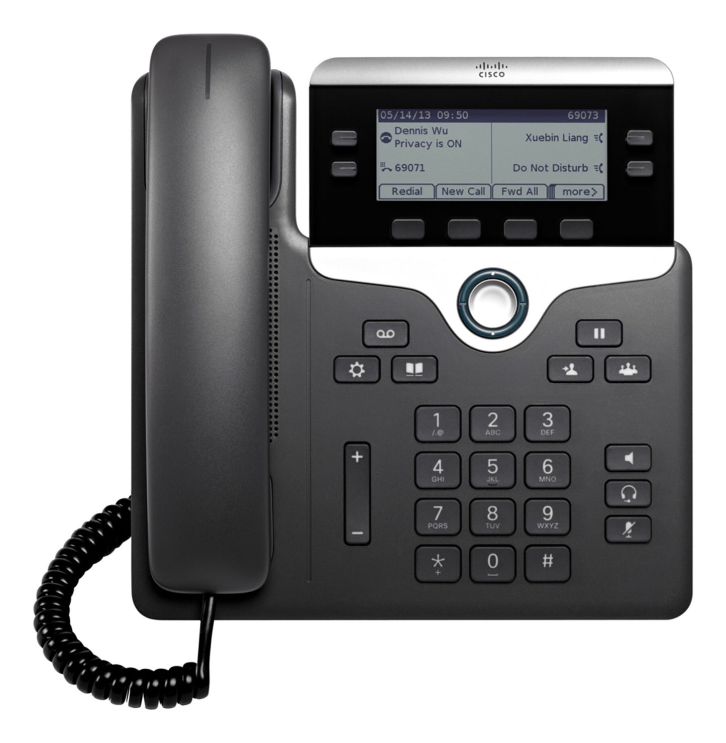Cisco IP Business Phone 7841, 3.5-inch Greyscale Display, Class 1 PoE, Supports 4 Lines, 1-Year Limited Hardware Warranty (CP-7841-K9=)