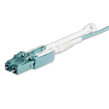 StarTech.com 1m (3ft) MTP(F)/PC to 4x LC/PC Duplex Breakout OM3 Multimode Fiber Optic Cable, OFNP Plenum, 40G Networks, Low Insertion Loss - Fiber Jumper Cord