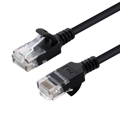 Microconnect V-UTP6A01S-SLIM networking cable Black 1 m Cat6a U/UTP (UTP)