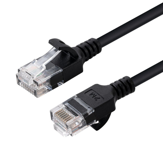 Microconnect V-UTP6A03S-SLIM networking cable Black 3 m Cat6a U/UTP (UTP)