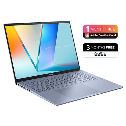 ASUS Vivobook S16 S3607NA-SH002W Snapdragon X2E-88-100 Laptop 40.6 cm (16") WUXGA 16 GB LPDDR5x-SDRAM 1 TB SSD Wi-Fi 7 (802.11be) Windows 11 Home Blue