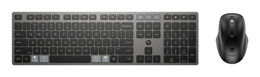 HP 720 MULTI RCHRGBL WLS KB MS keyboard Mouse included Home USB + Bluetooth Black