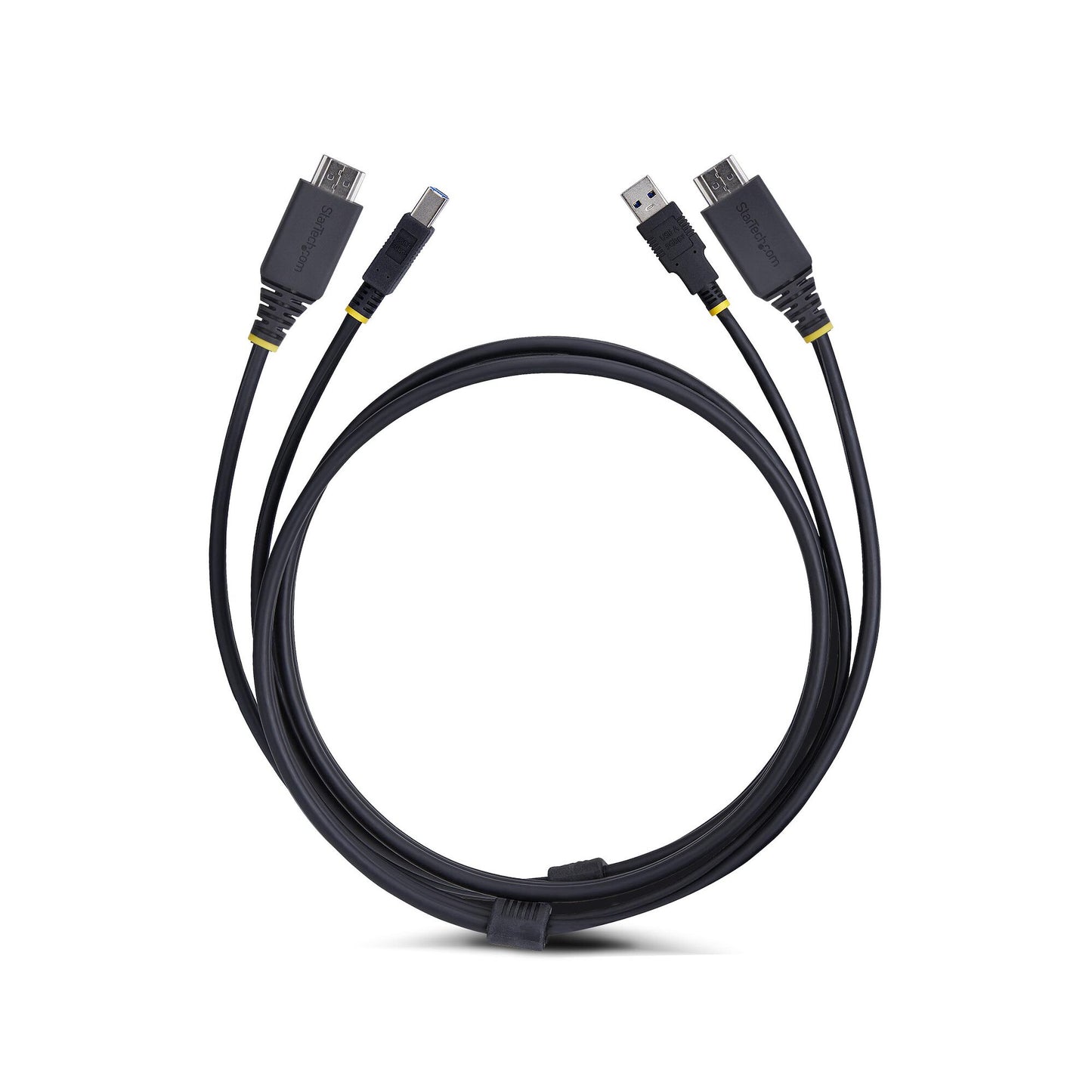 StarTech.com 10ft (3m) HDMI and USB 5Gbps KVM Cable, 4K 60Hz, HDMI 2.0 and USB Combo Cable for KVM Switches