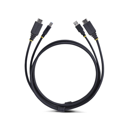 StarTech.com 10ft (3m) HDMI and USB 5Gbps KVM Cable, 4K 60Hz, HDMI 2.0 and USB Combo Cable for KVM Switches