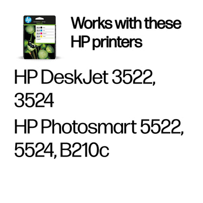 HP 364 4-pack Black/Cyan/Magenta/Yellow Original Ink Cartridges
