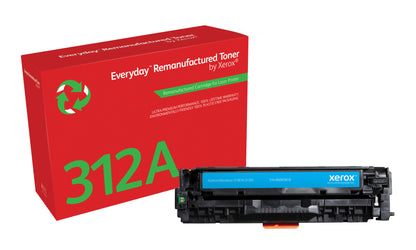Everyday™ Cyan Remanufactured Toner by Xerox compatible with HP 312A (CF381A), Standard capacity