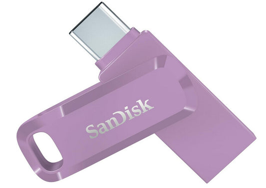 SanDisk Ultra Dual Drive Go USB 64GB, USB 3.2 Gen 1 (3.1 Gen 1), lavender