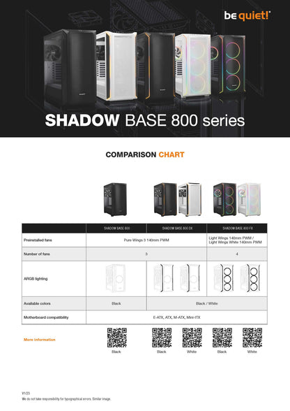 be quiet! Shadow Base 800 FX Black Midi Tower