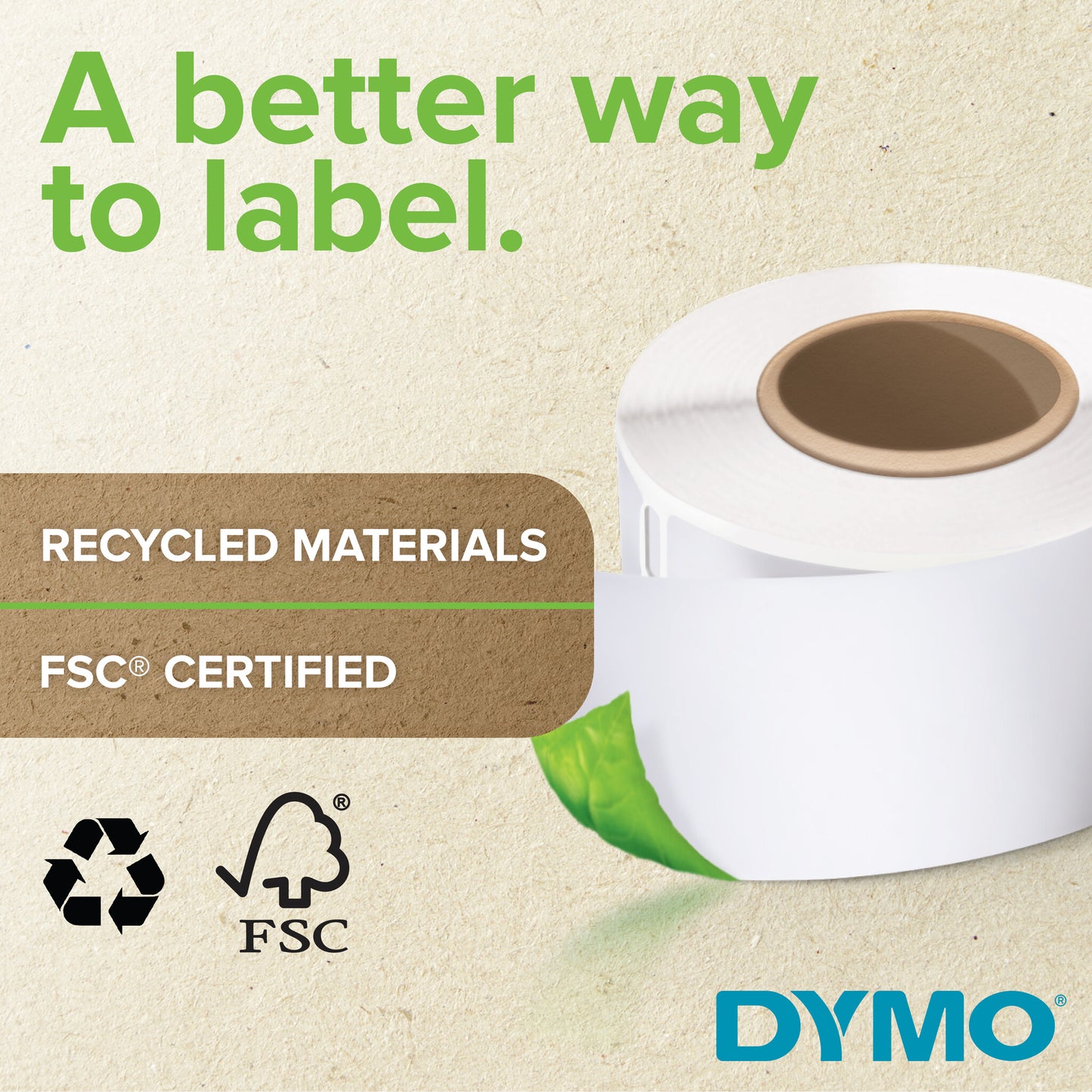 DYMO Authentic LabelWriter Large Address Labels | 36 mm x 89mm | Self-Adhesive | 2 Rolls of 260 (520 Easy-Peel Labels) | for LabelWriter Label Makers | Made in Europe