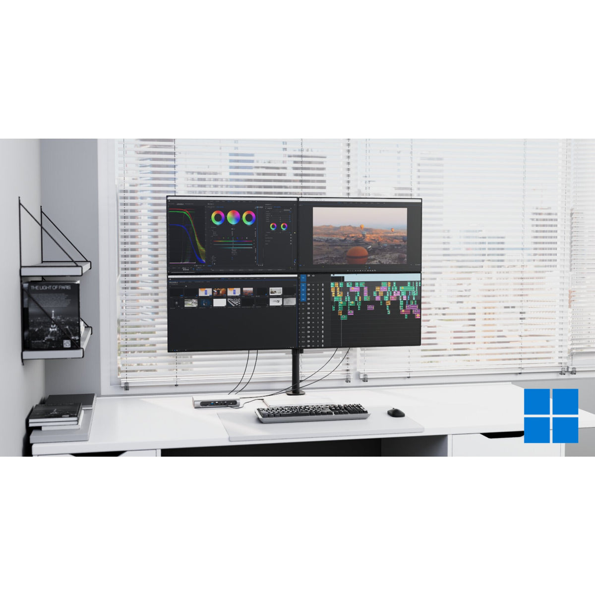 Kensington AD4010T4 Thunderbolt 4 and USB4 Quad Video Docking Station - 98W PD - DP/HDMI - Windows/macOS