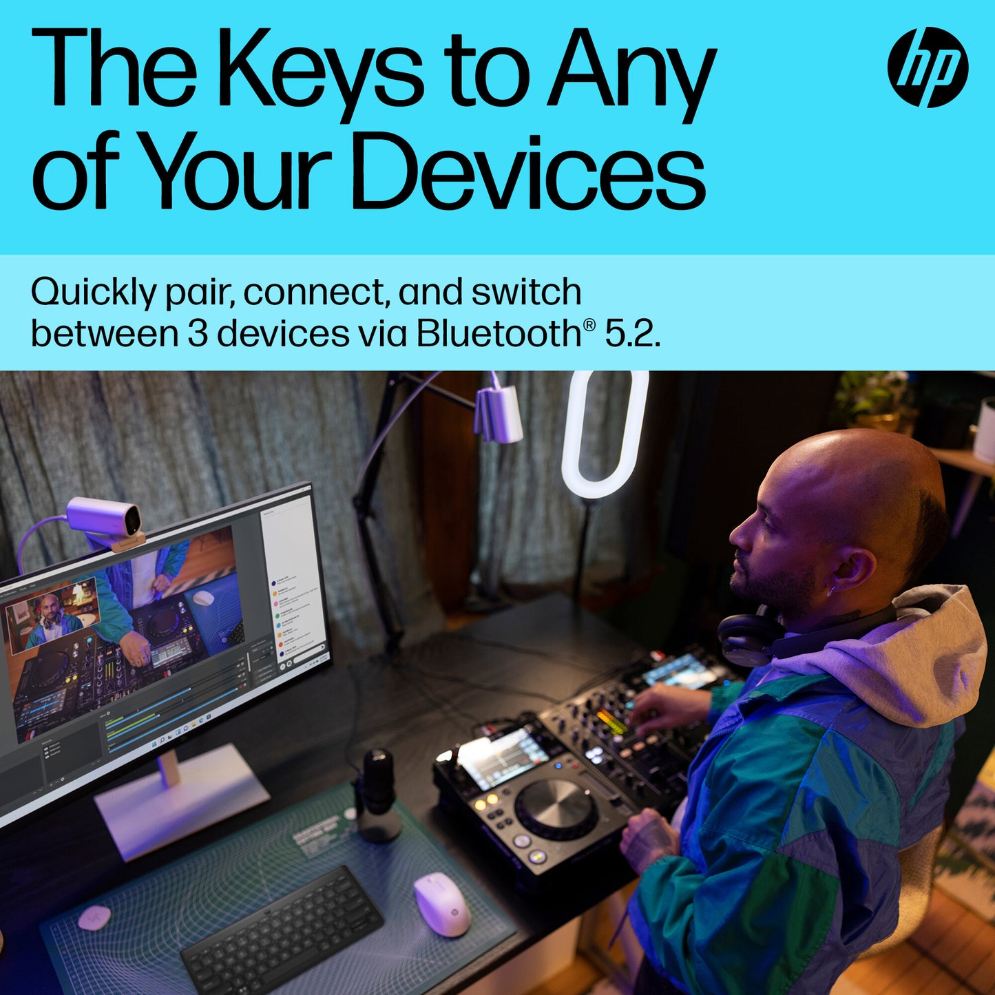 HP 350 Compact Multi-Device Bluetooth Keyboard