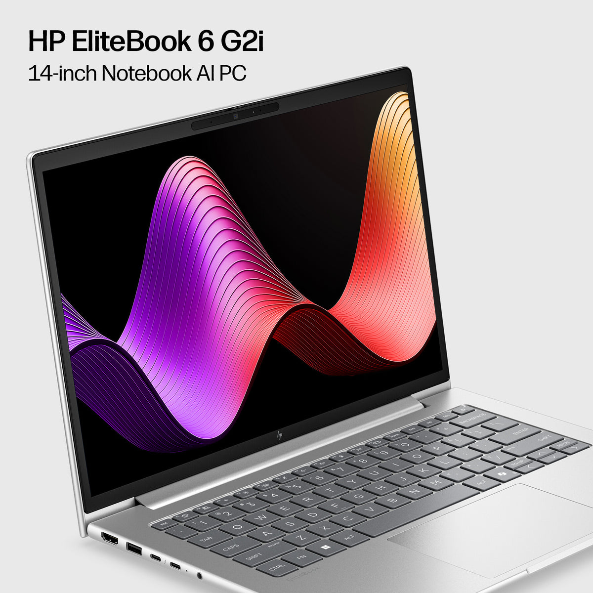 HP EliteBook 6 G2i 14 inch Notebook AI PC Intel Core 7 350 Laptop 35.6 cm (14") WUXGA 16 GB DDR5-SDRAM 512 GB SSD Wi-Fi 7 (802.11be) Windows 11 Pro Silver