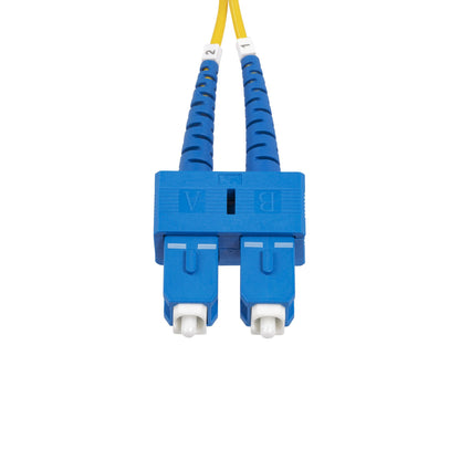 StarTech.com 30m (98.4ft) SC to SC (UPC) OS2 Single Mode Duplex Fiber Optic Cable, 9/125µm, 40G/100G Zipcord, Bend Insensitive, Low Insertion Loss - LSZH Fiber Jumper Cord