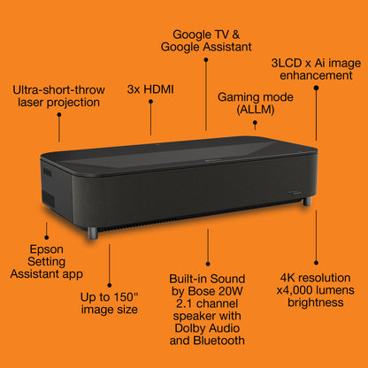 Epson Lifestudio Grand Plus EH-LS970B - Metallic black