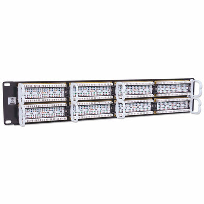 Intellinet Patch Panel, Cat6, UTP, 48-Port, 2U, Black