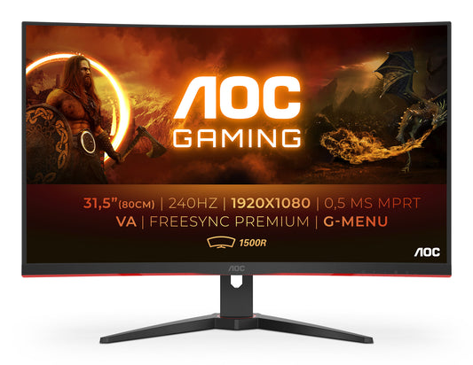 AOC C32G2ZE 31.5-inch curved Full HD monitor