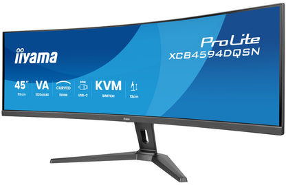 iiyama G-MASTER 45"LCD Curved Bus. UWQHD computer monitor 113 cm (44.5") 5120 x 1440 pixels Dual QHD LED Black