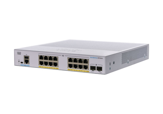 Cisco Business CBS350-16FP-2G Managed Switch | 16 Port GE | Full PoE | 2x1G SFP | Limited Lifetime Protection (CBS350-16FP-2G)