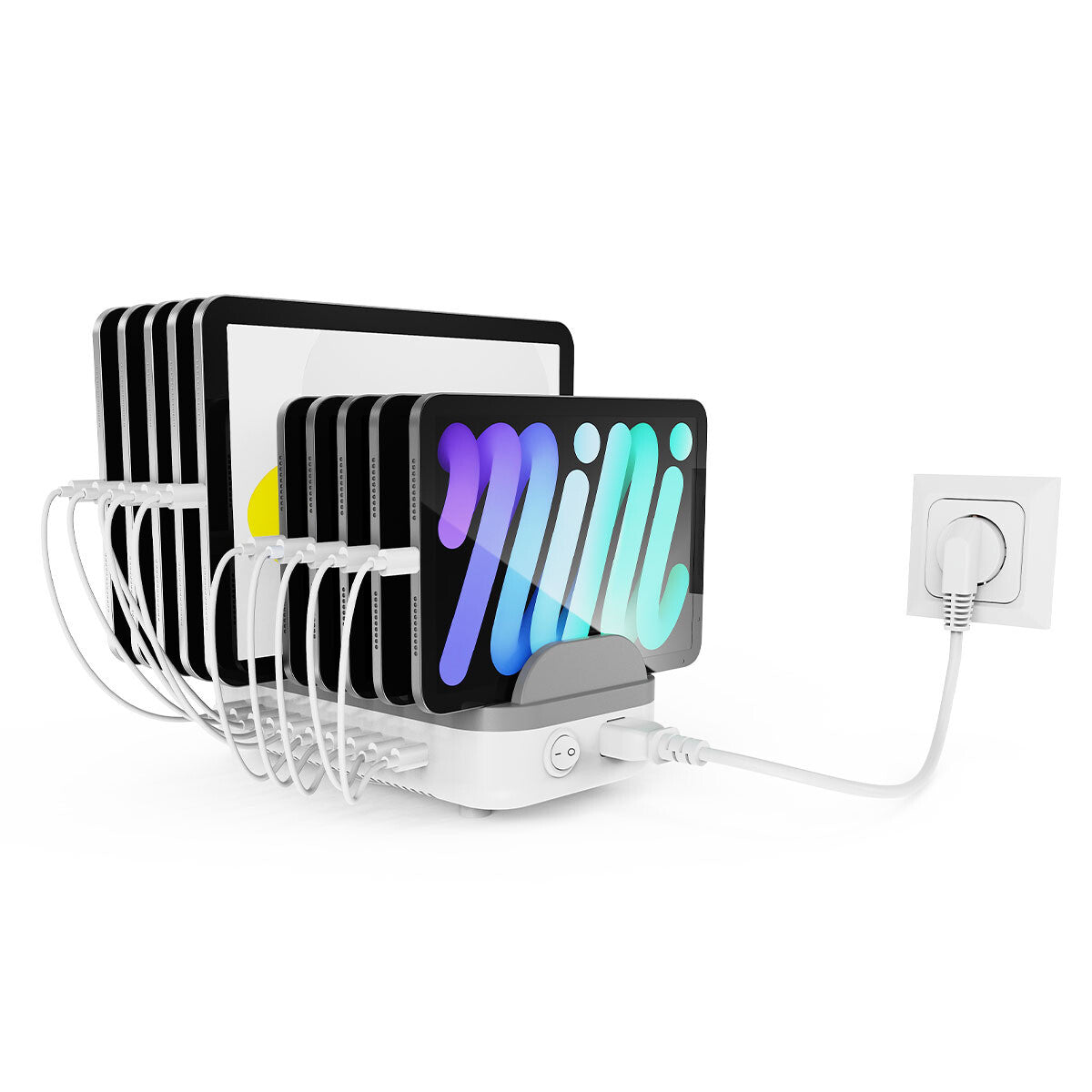 Compulocks 10 Ports USB-C Charging Dock Station UK Plugs