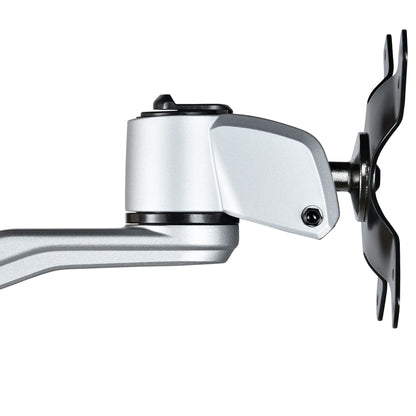 StarTech.com Desk Mount Dual Monitor Arm - Premium Articulating Monitor Arm - up to 27" (17.6lb/8kg) VESA Mount Displays - Height Adjustable Monitor Mount - Rotate/Tilt/Swivel - Clamp/Grommet - Silver - TAA
