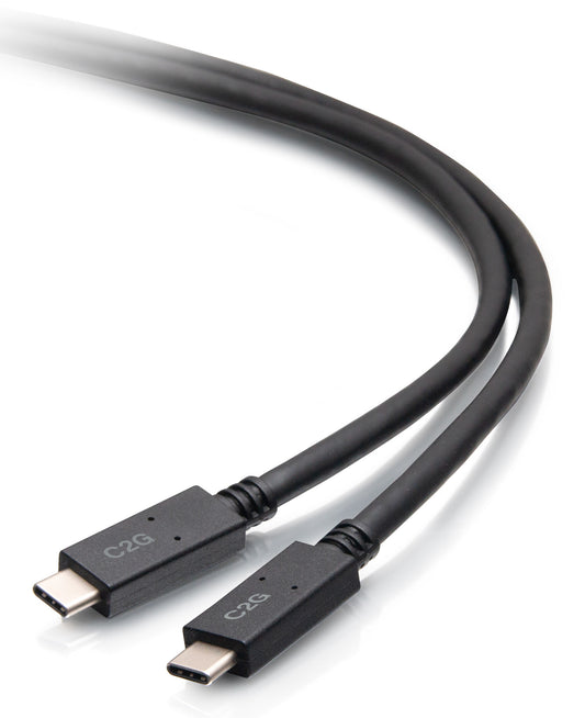 C2G 6ft (1.8m) USB-C® Male to USB-C Male Cable (20V 5A) - USB 3.2 Gen 1 (5Gbps)