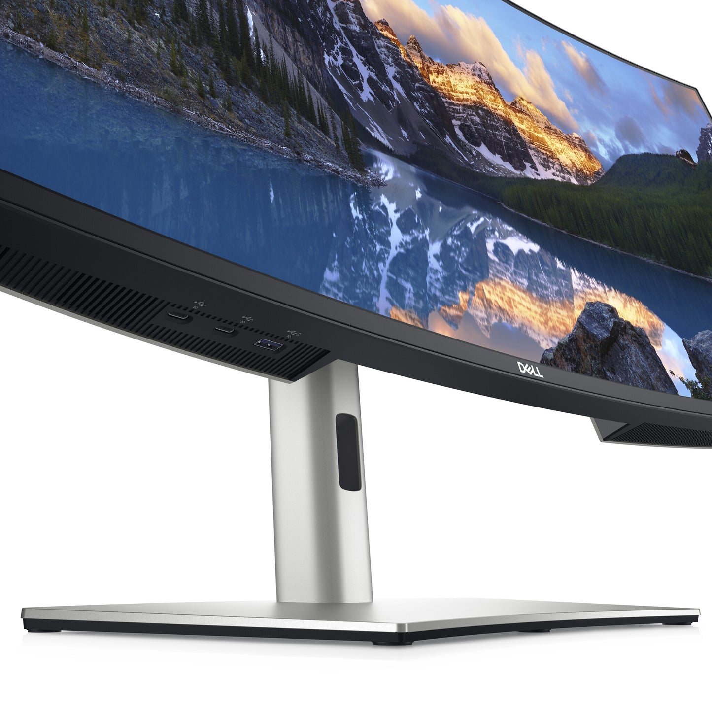 DELL UltraSharp U3824DW computer monitor 95.2 cm (37.5") 3840 x 1600 pixels Wide Quad HD+ LCD Black, Silver