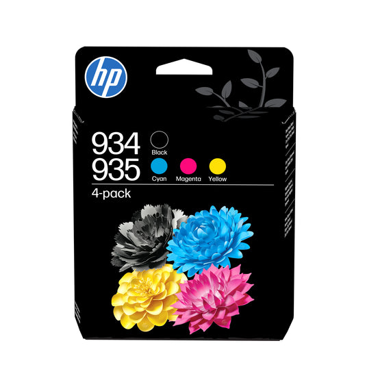 HP 934 Black/935 Cyan/Magenta/Yellow 4-pack Original Ink Cartridges