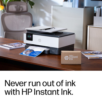 HP OfficeJet Pro 8125e Wireless All-in-One Color Printer, Instant Ink; Two-sided printing