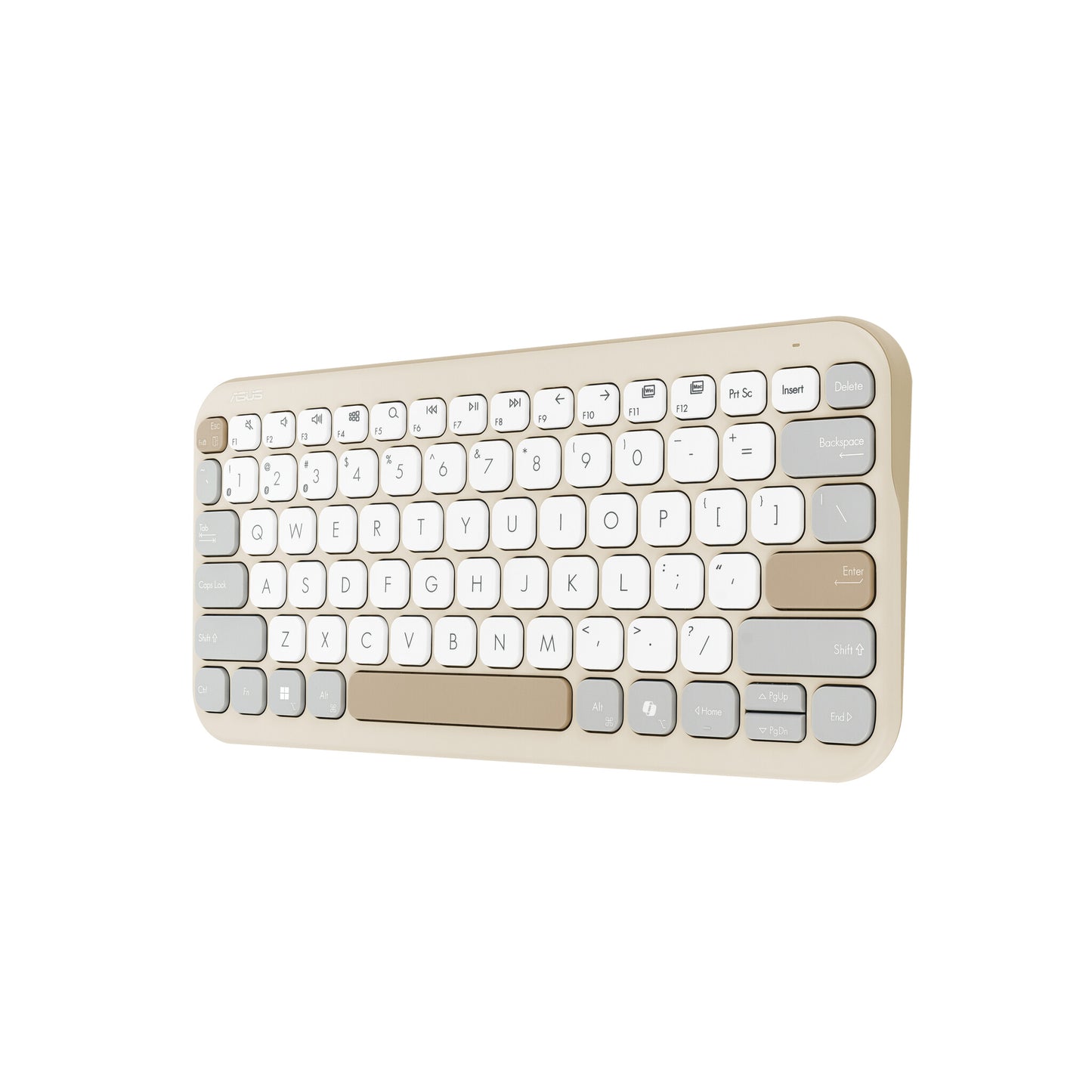 ASUS Marshmallow KW100 keyboard Home Bluetooth Beige