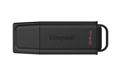 Kingston Technology DataTraveler 64GB Portable USB 3.2 Gen 1 Exodia Black